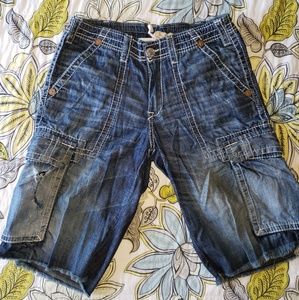 True Religion Denim Cargo Shorts